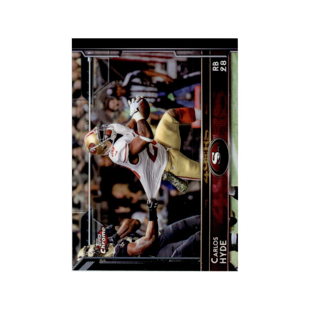 2015 Topps Chrome Carlos Hyde 49ers #64