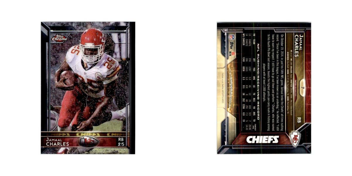 2015 Topps Chrome Jamaal Charles Chiefs #7