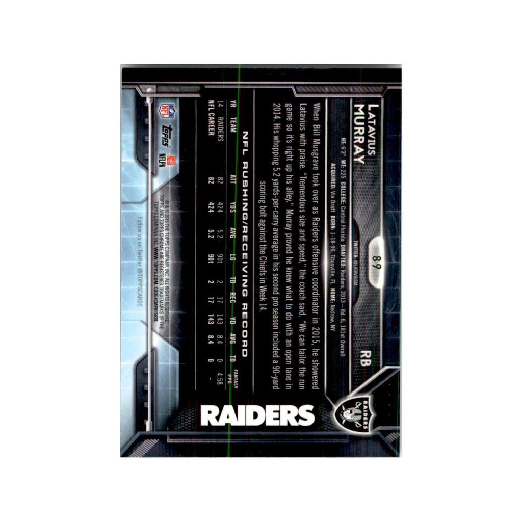 2015 Topps Chrome Latavius Murray Raiders #89