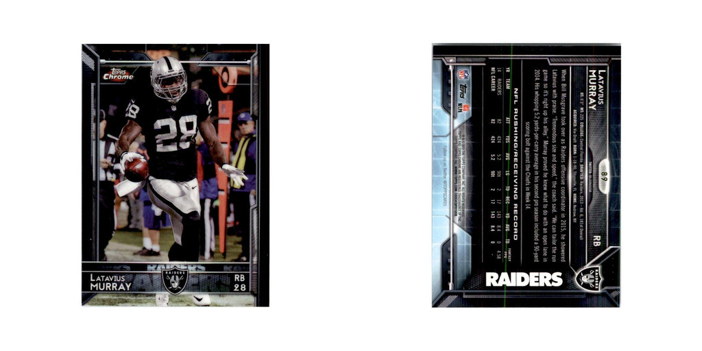 2015 Topps Chrome Latavius Murray Raiders #89