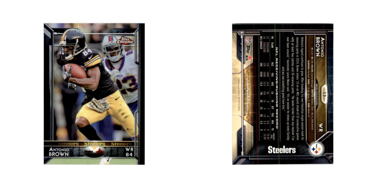 2015 Topps Chrome Antonio Brown Steelers #13