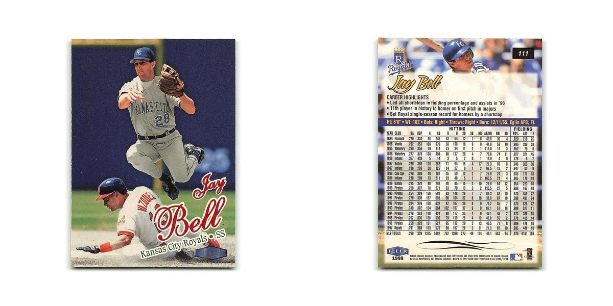Jay Bell 1998 Fleer Ultra #111 Kansas City Royals Baseball Card NM