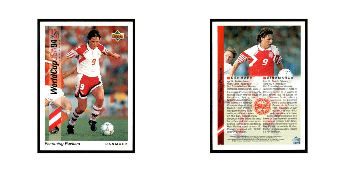 1993 Upper Deck Flemming Povlsen Soccer Cards #54
