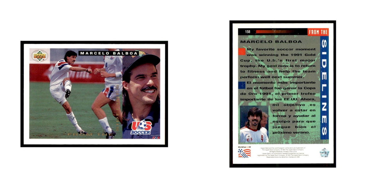 1993 Upper Deck Marcelo Balboa Soccer Cards #158