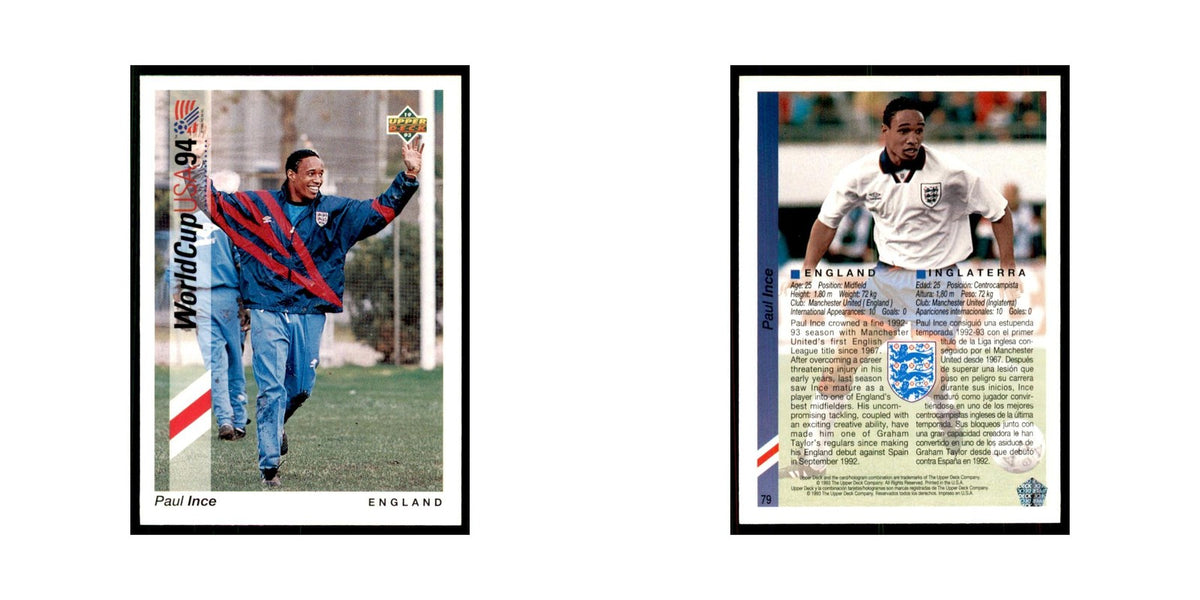 1993 Upper Deck Paul Ince Soccer Cards #79
