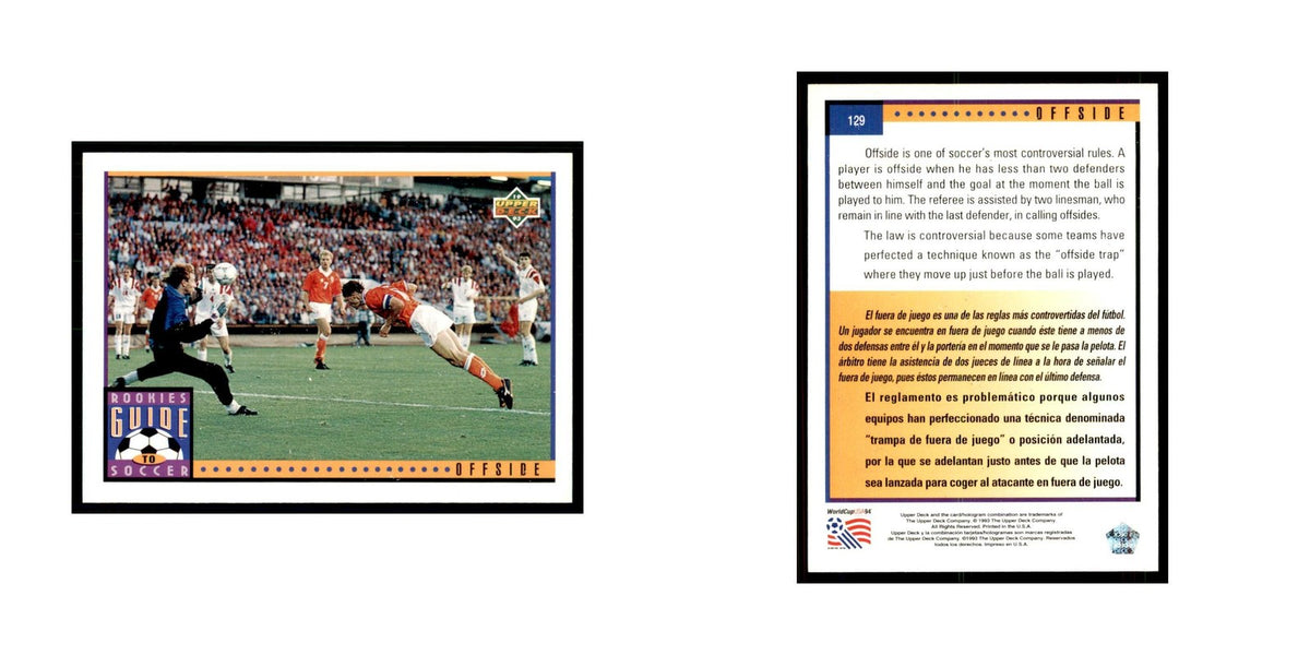 1993 Upper Deck Offside Soccer Cards #129