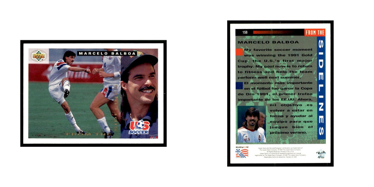 1993 Upper Deck Marcelo Balboa Soccer Cards #158