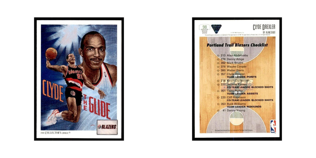 1991 Upper Deck Clyde Drexler Basketball Cards #98