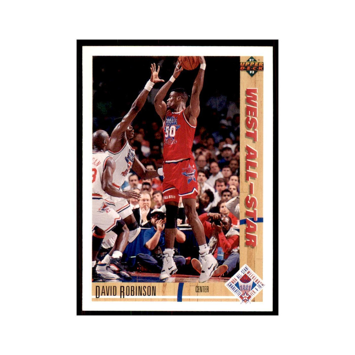 1991 Upper Deck David Robinson Basketball Cards #58