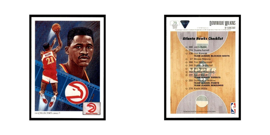 1991 Upper Deck Dominique Wilkins Basketball Cards #79