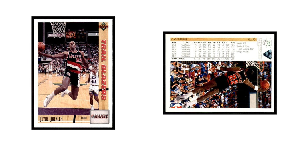 1991 Upper Deck Clyde Drexler Basketball Cards #357