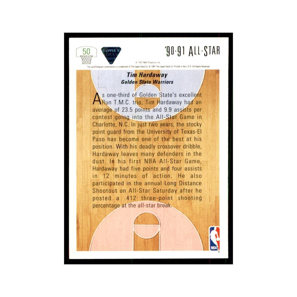 1991 Upper Deck Tim Hardaway Basketball Cards #50