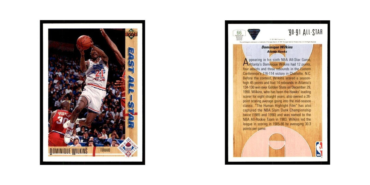1991 Upper Deck Dominique Wilkins Basketball Cards #66