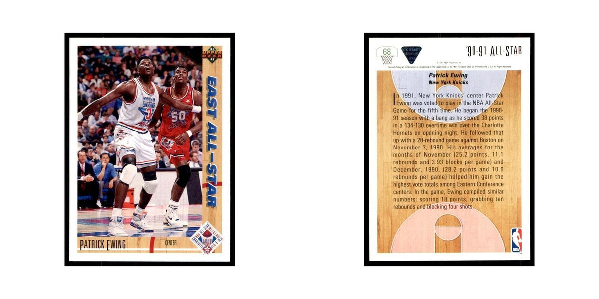 1991 Upper Deck Patrick Ewing Basketball Cards #68