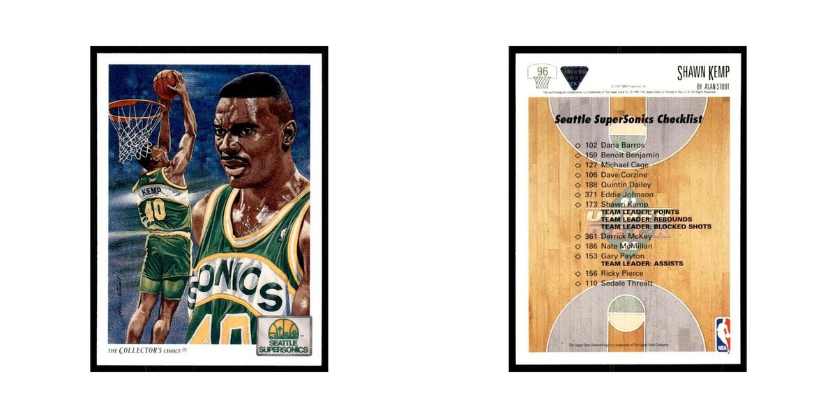 1991 Upper Deck Shawn Kemp Basketball Cards #96