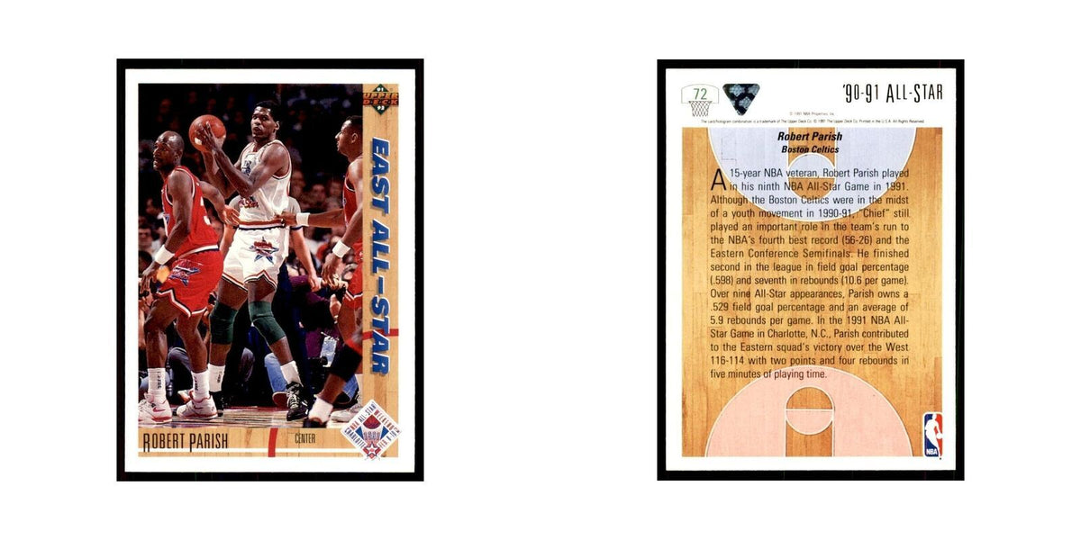 1991 Upper Deck Robert Parish Basketball Cards #72