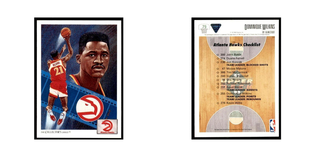 1991 Upper Deck Dominique Wilkins Basketball Cards #79