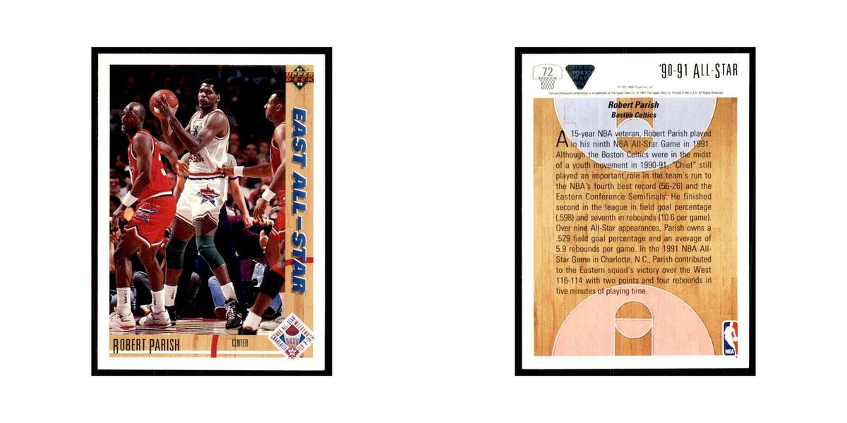 1991 Upper Deck Robert Parish Basketball Cards #72