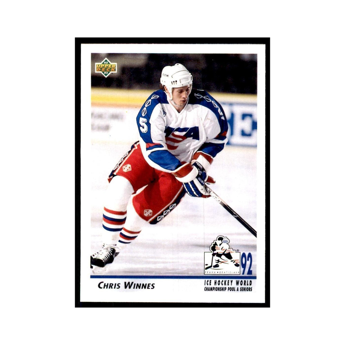 1992 Upper Deck Chris Winnes Hockey Cards #380