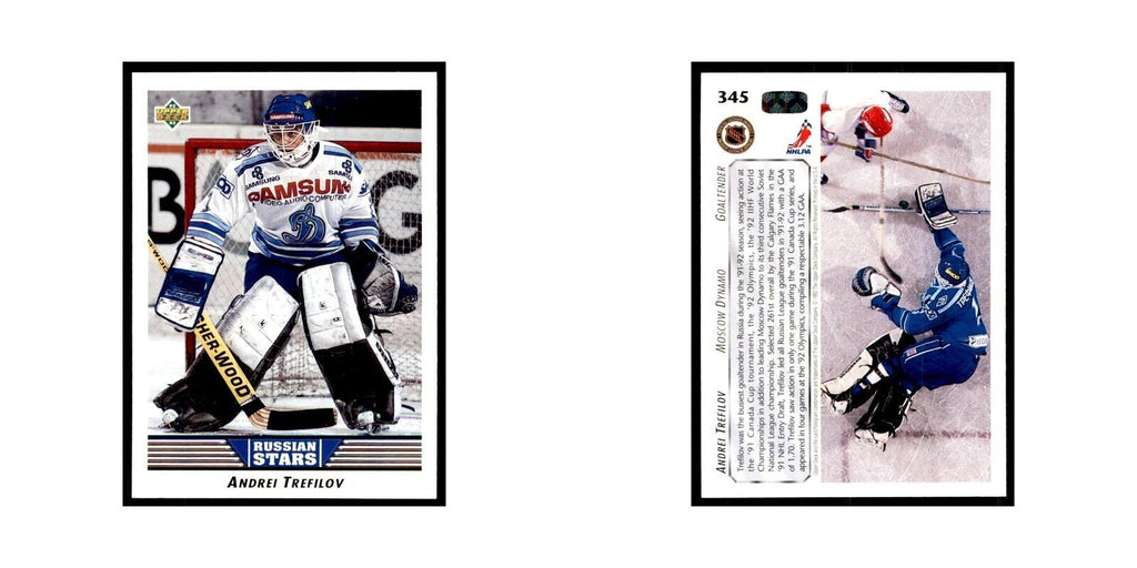 1992 Upper Deck Andrei Trefilov Hockey Cards #345