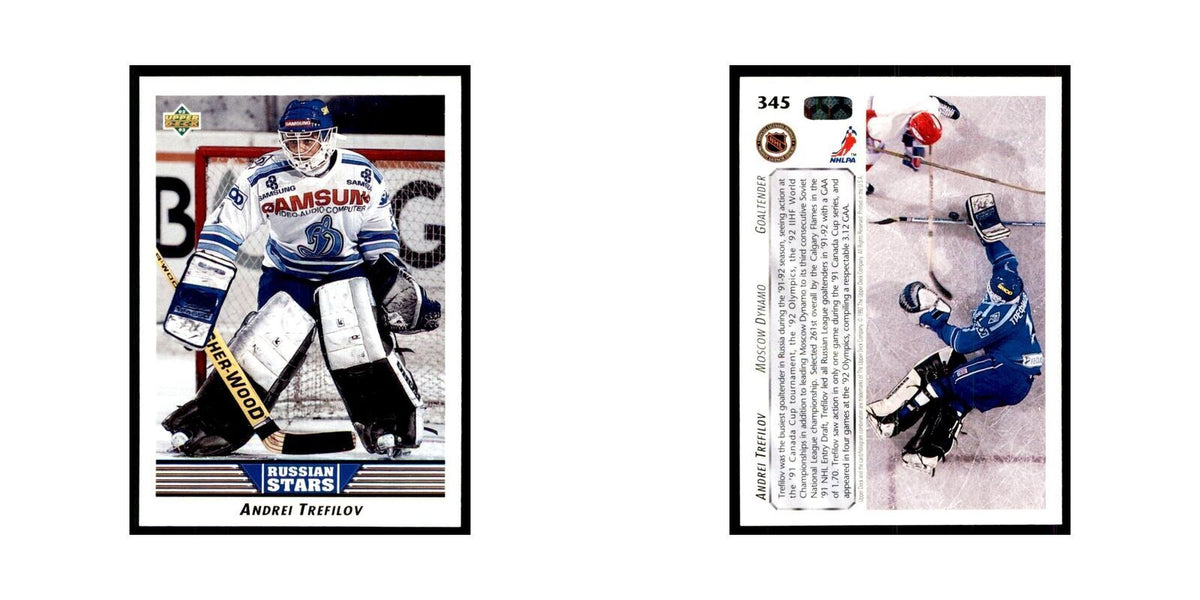1992 Upper Deck Andrei Trefilov Hockey Cards #345