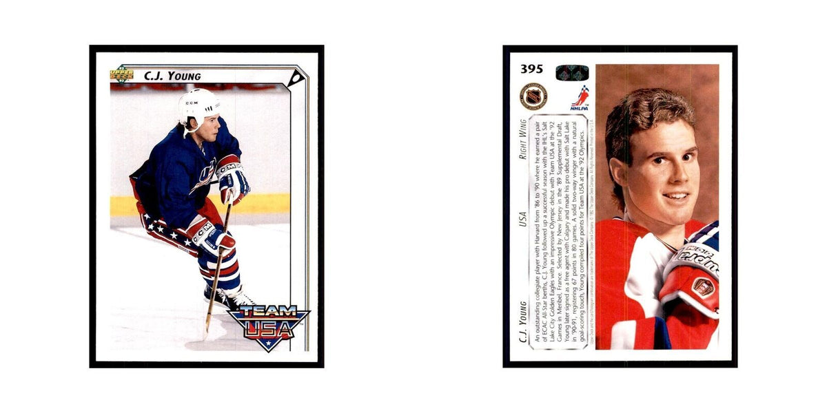 1992 Upper Deck C.J. Young Hockey Cards #395