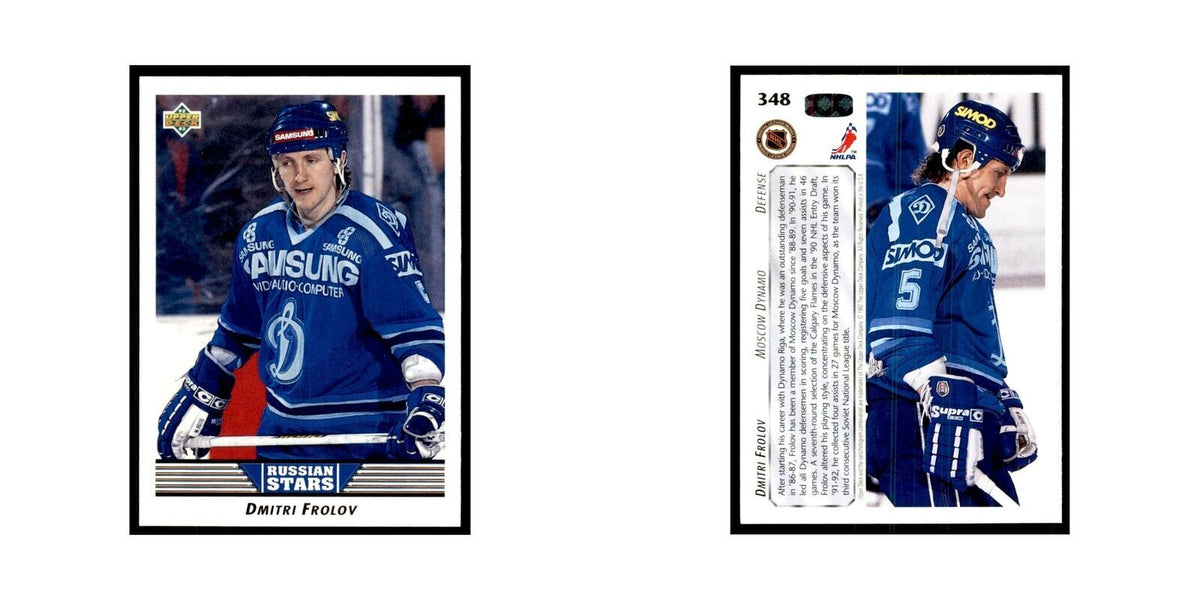 1992 Upper Deck Dmitri Frolov Hockey Cards #348