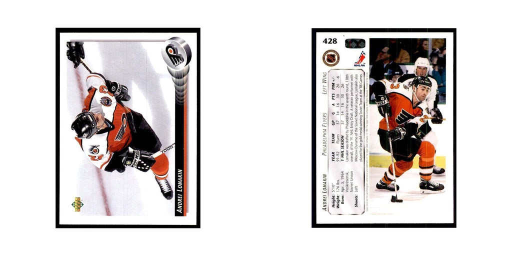 1992 Upper Deck Andrei Lomakin Hockey Cards #428