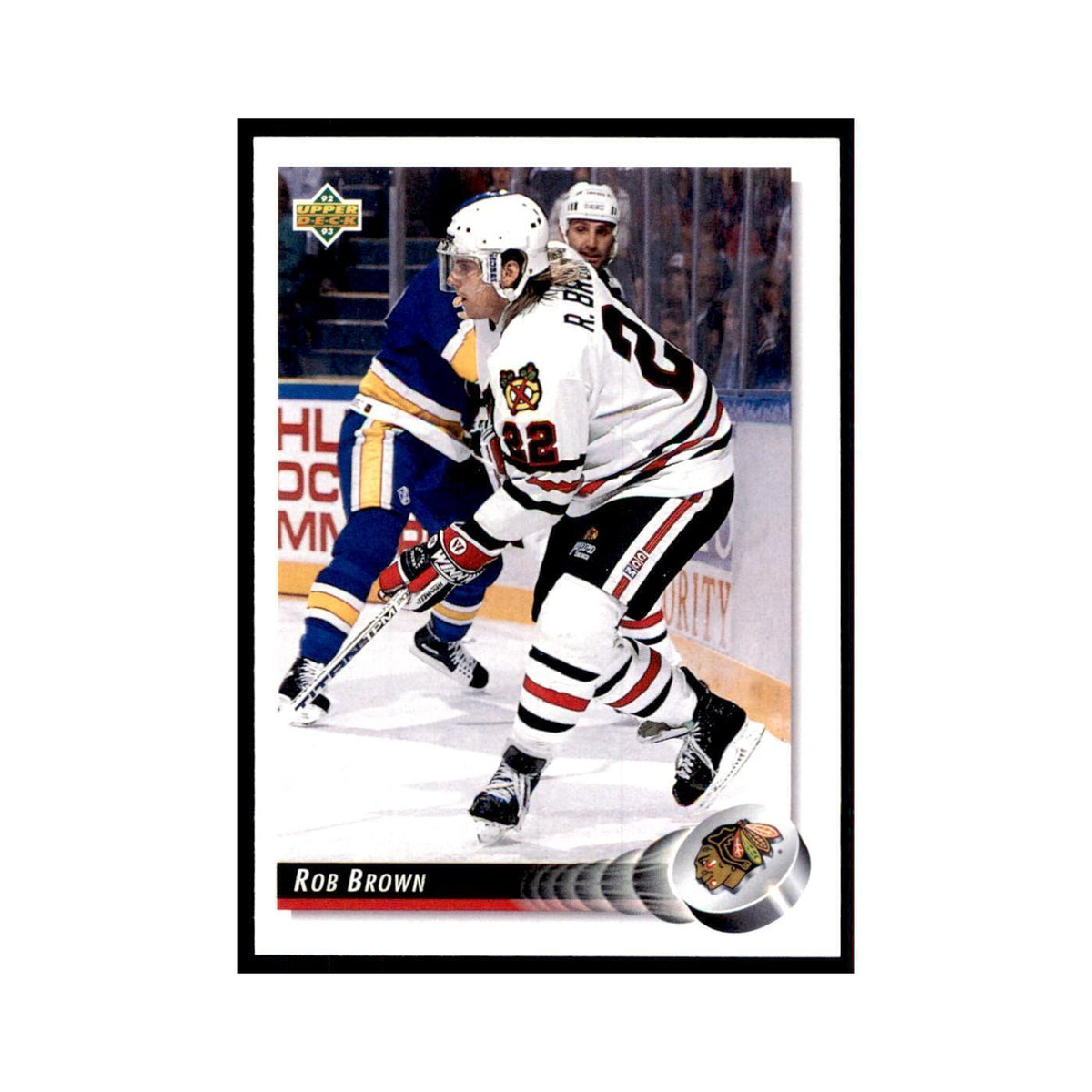 1992 Upper Deck Rob Brown Hockey Cards #387