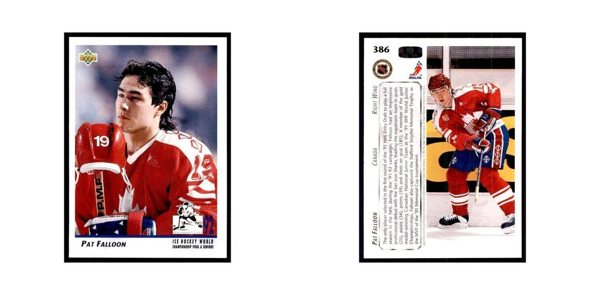 1992 Upper Deck Pat Falloon Hockey Cards #386