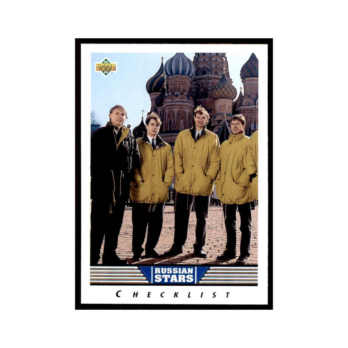 1992 Upper Deck Russian Stars Checklist Hockey Cards #333