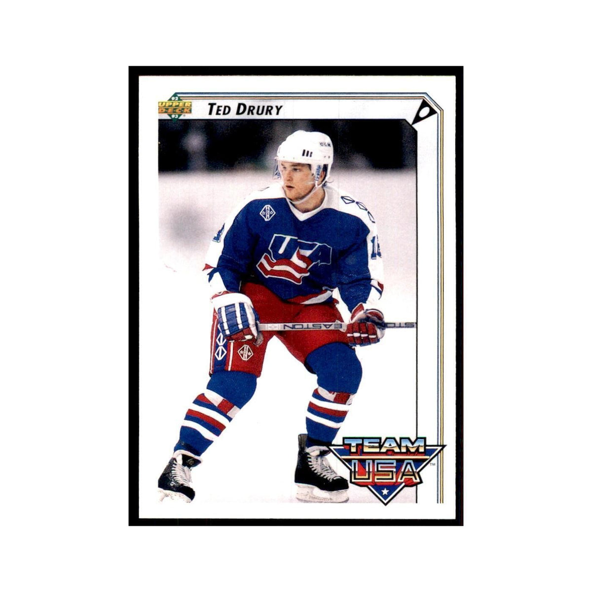 1992 Upper Deck Ted Drury Hockey Cards #396