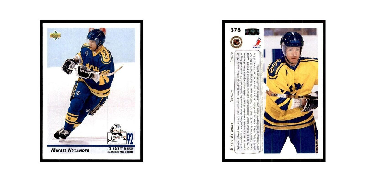 1992 Upper Deck Michael Nylander Hockey Cards #378