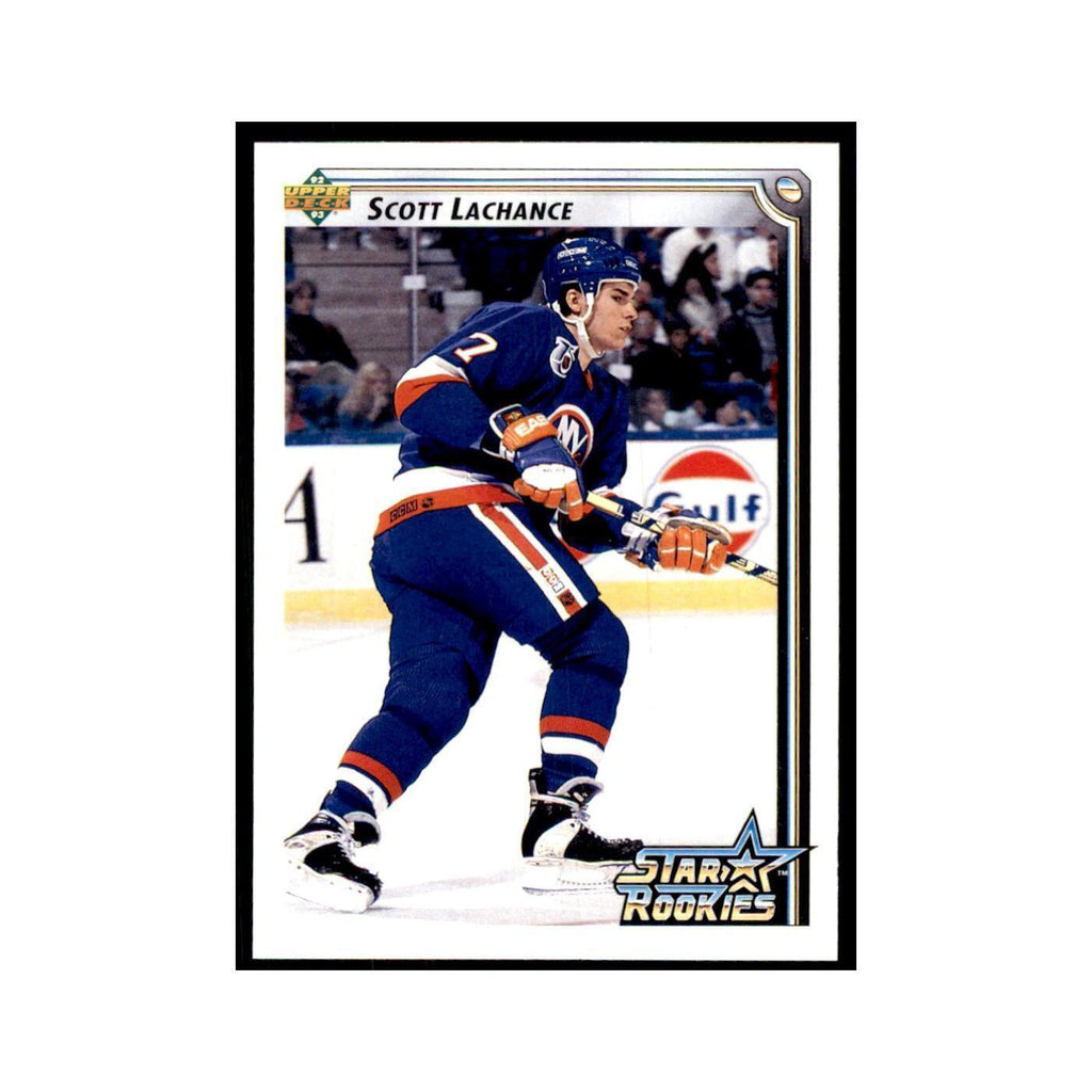 1992 Upper Deck Scott Lachance Hockey Cards #409