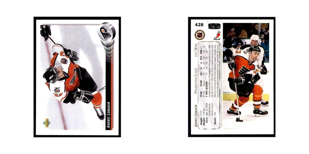1992 Upper Deck Andrei Lomakin Hockey Cards #428