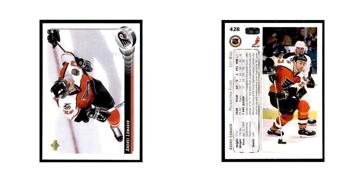 1992 Upper Deck Andrei Lomakin Hockey Cards #428