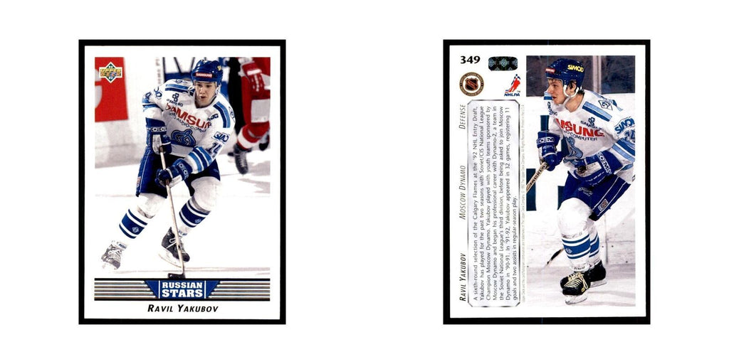 1992 Upper Deck Ravil Yakubov Hockey Cards #349