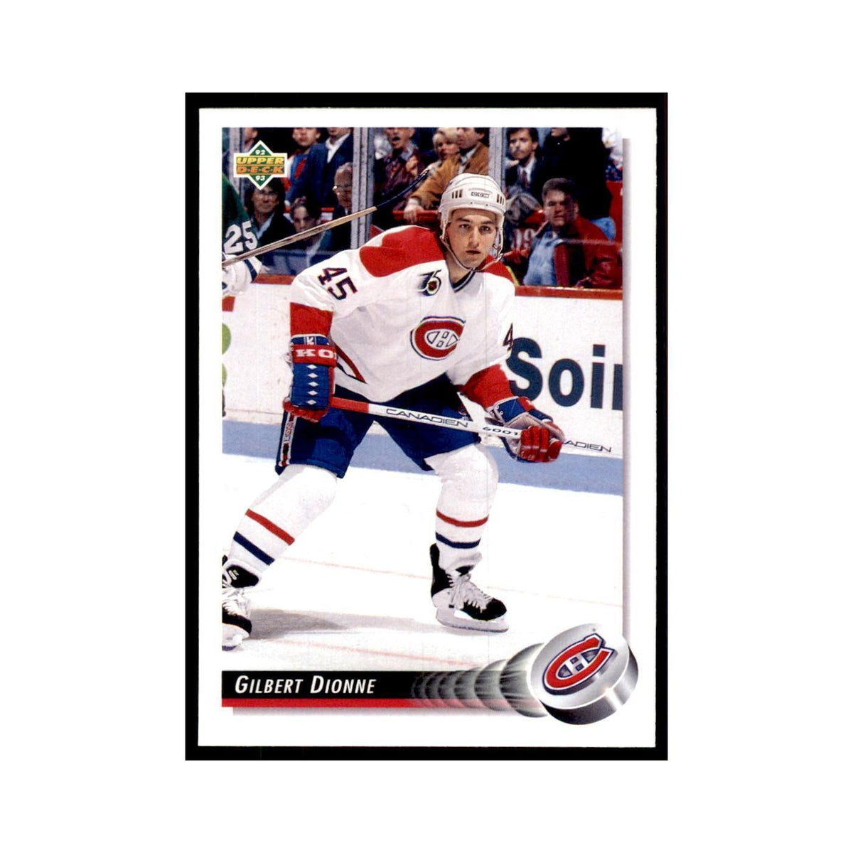 1992 Upper Deck Gilbert Dionne Hockey Cards #427