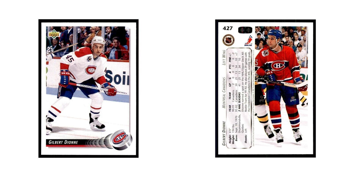 1992 Upper Deck Gilbert Dionne Hockey Cards #427