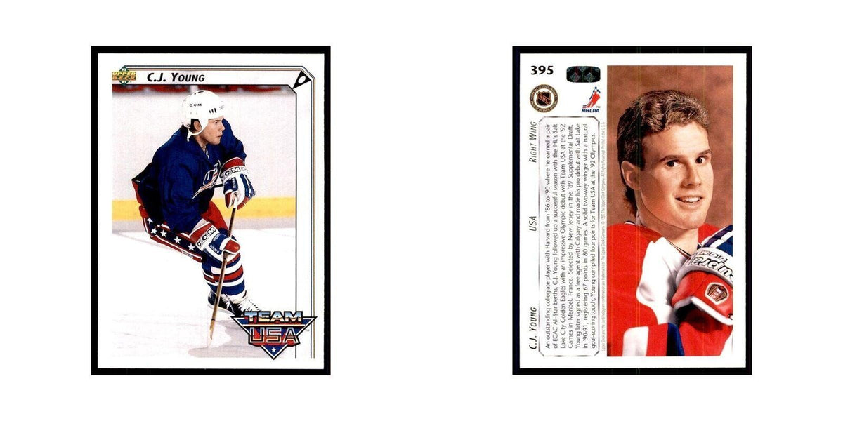 1992 Upper Deck C.J. Young Hockey Cards #395