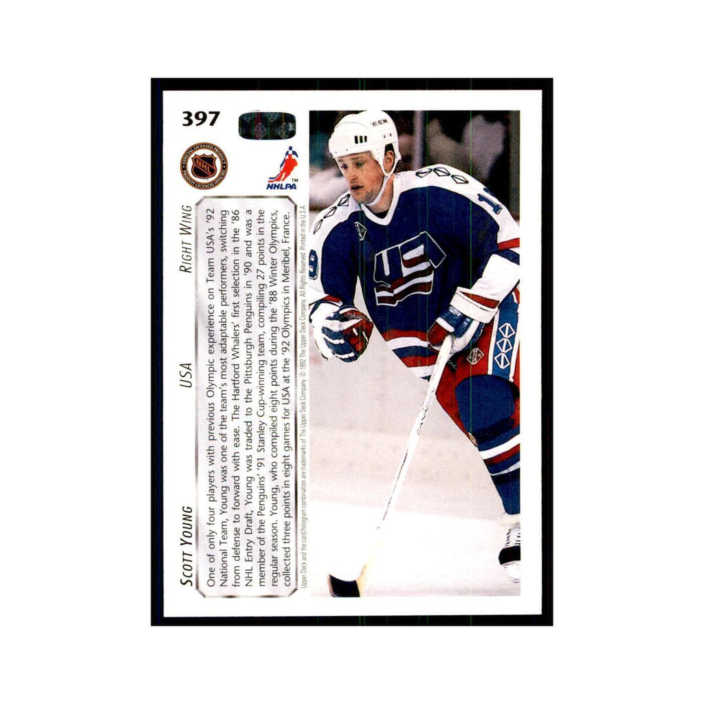 1992 Upper Deck Scott Young Hockey Cards #397