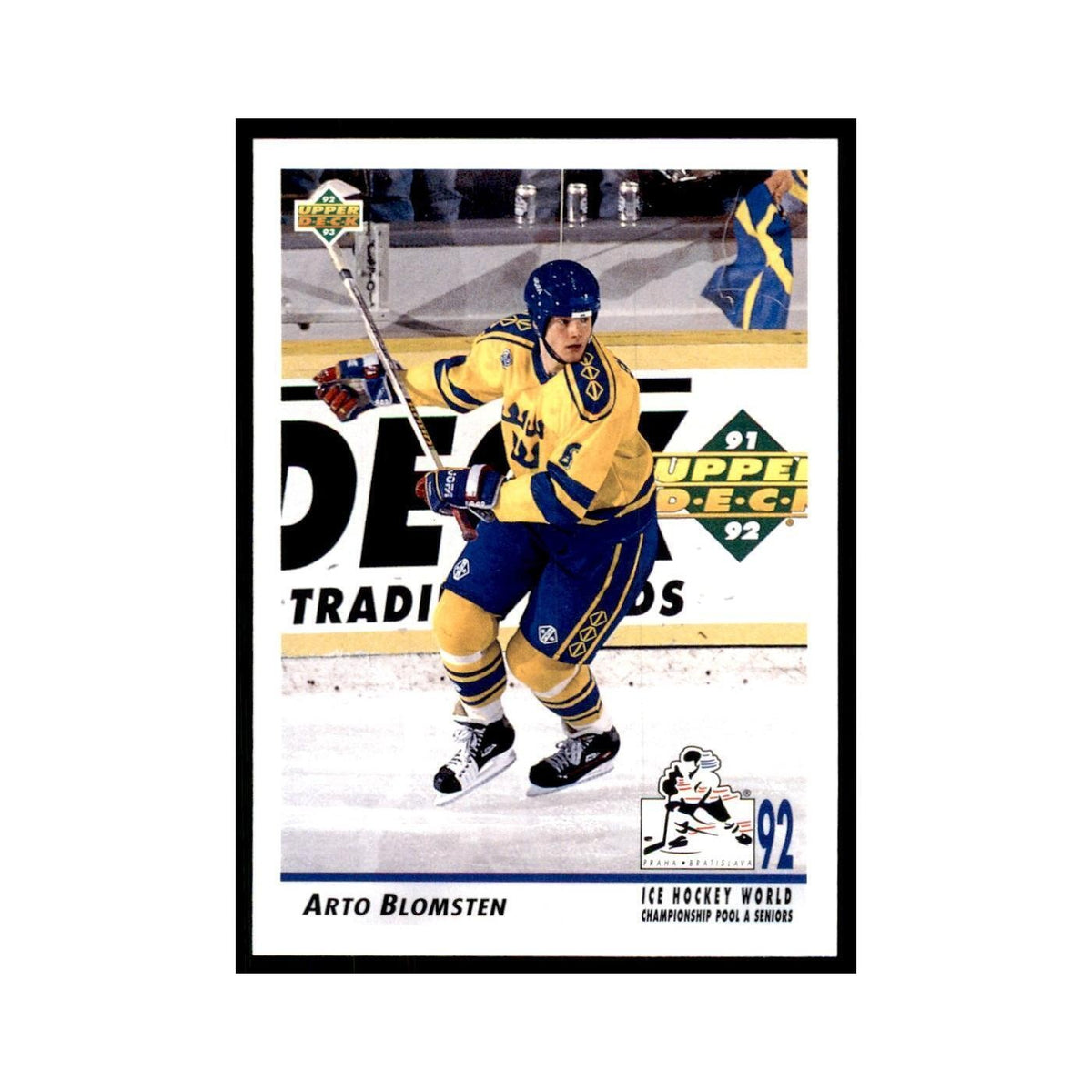 1992 Upper Deck Arto Blomsten Hockey Cards #376