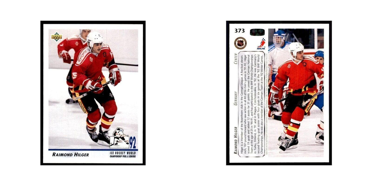 1992 Upper Deck Raimond Hilger Hockey Cards #373