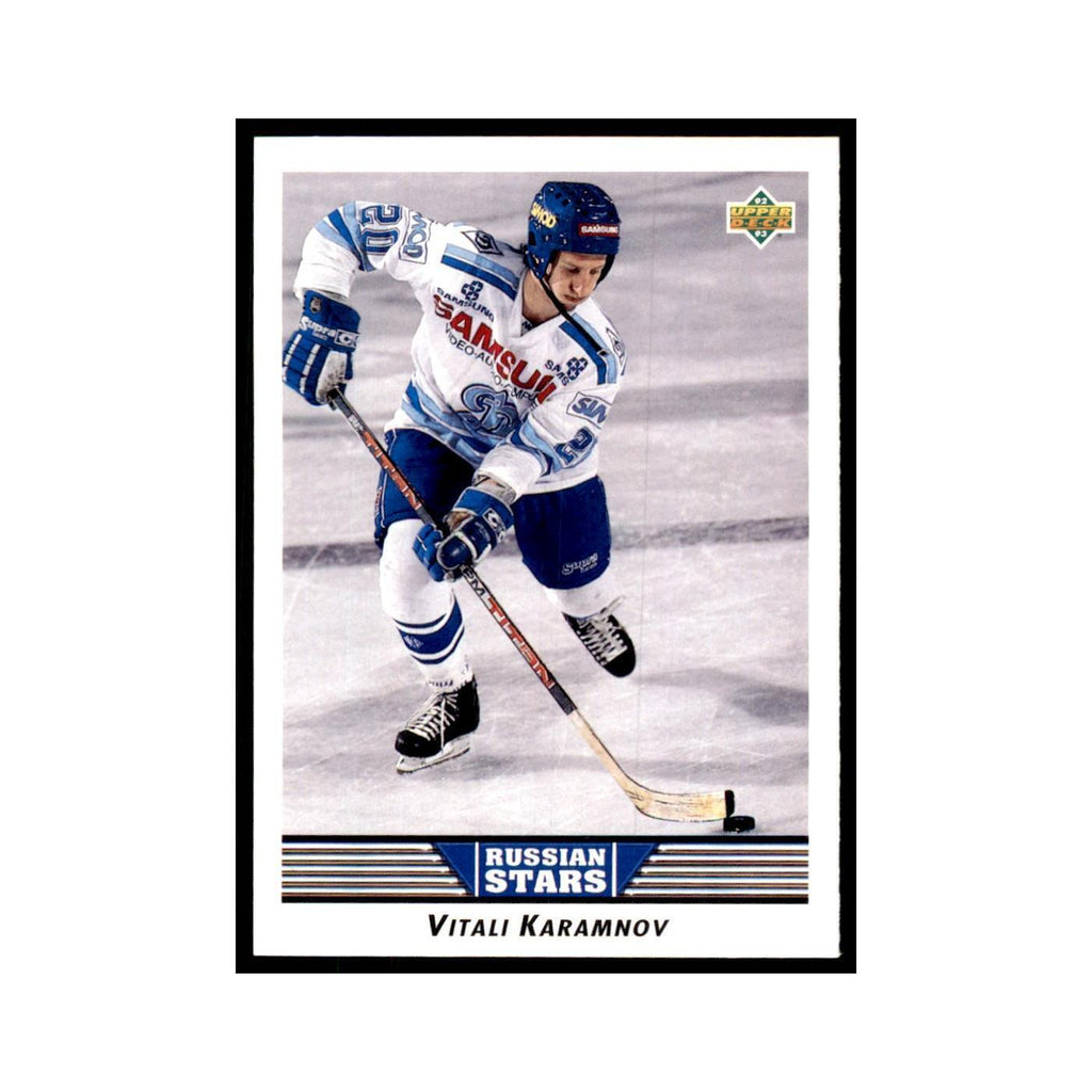 1992 Upper Deck Vitali Karamnov Hockey Cards #341
