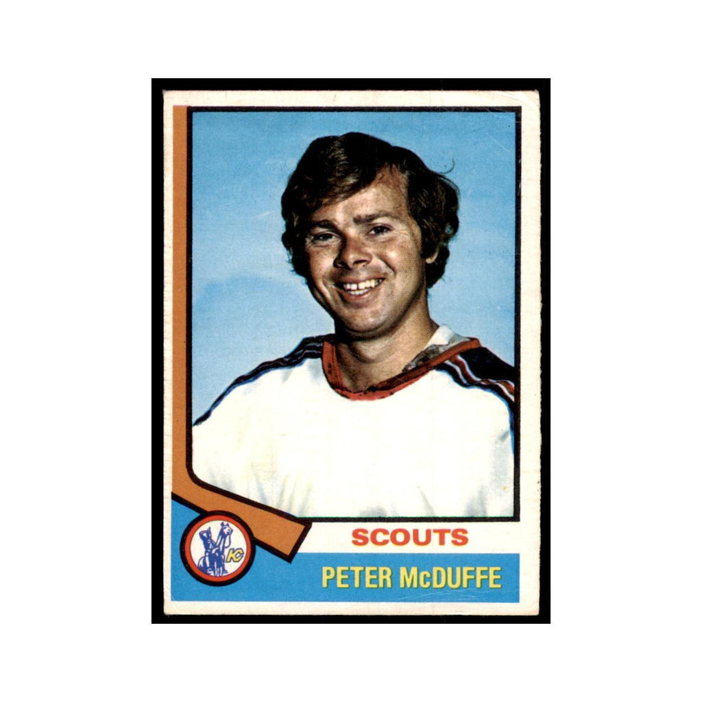 1974 O-Pee-Chee Peter McDuffe (Damaged) Kansas City Scouts #173