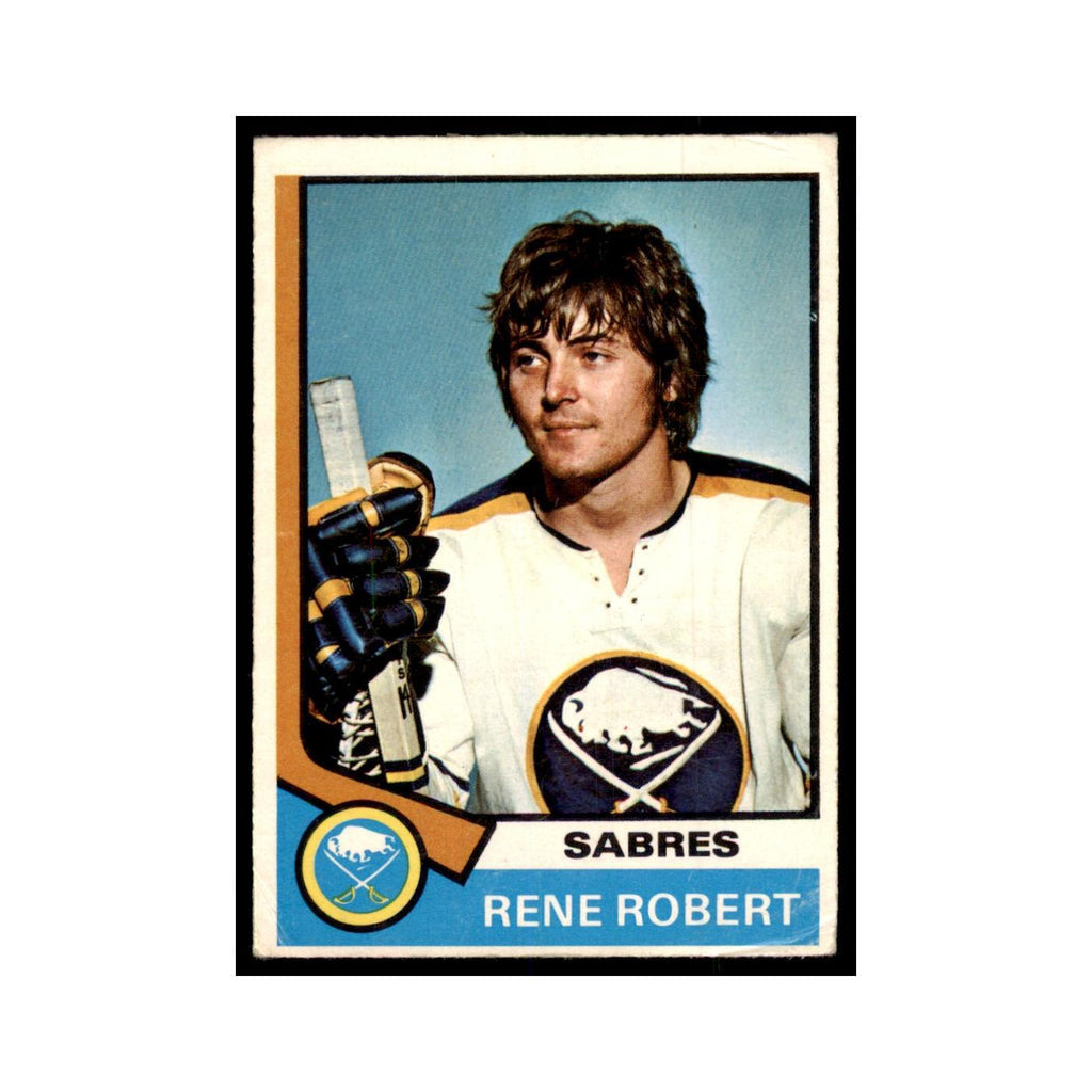 1974 O-Pee-Chee Rene Robert (Damaged) Buffalo Sabres #142