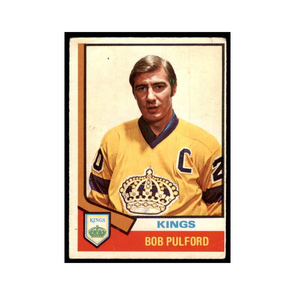 1974 O-Pee-Chee Bob Pulford (Damaged) Los Angeles Kings #229