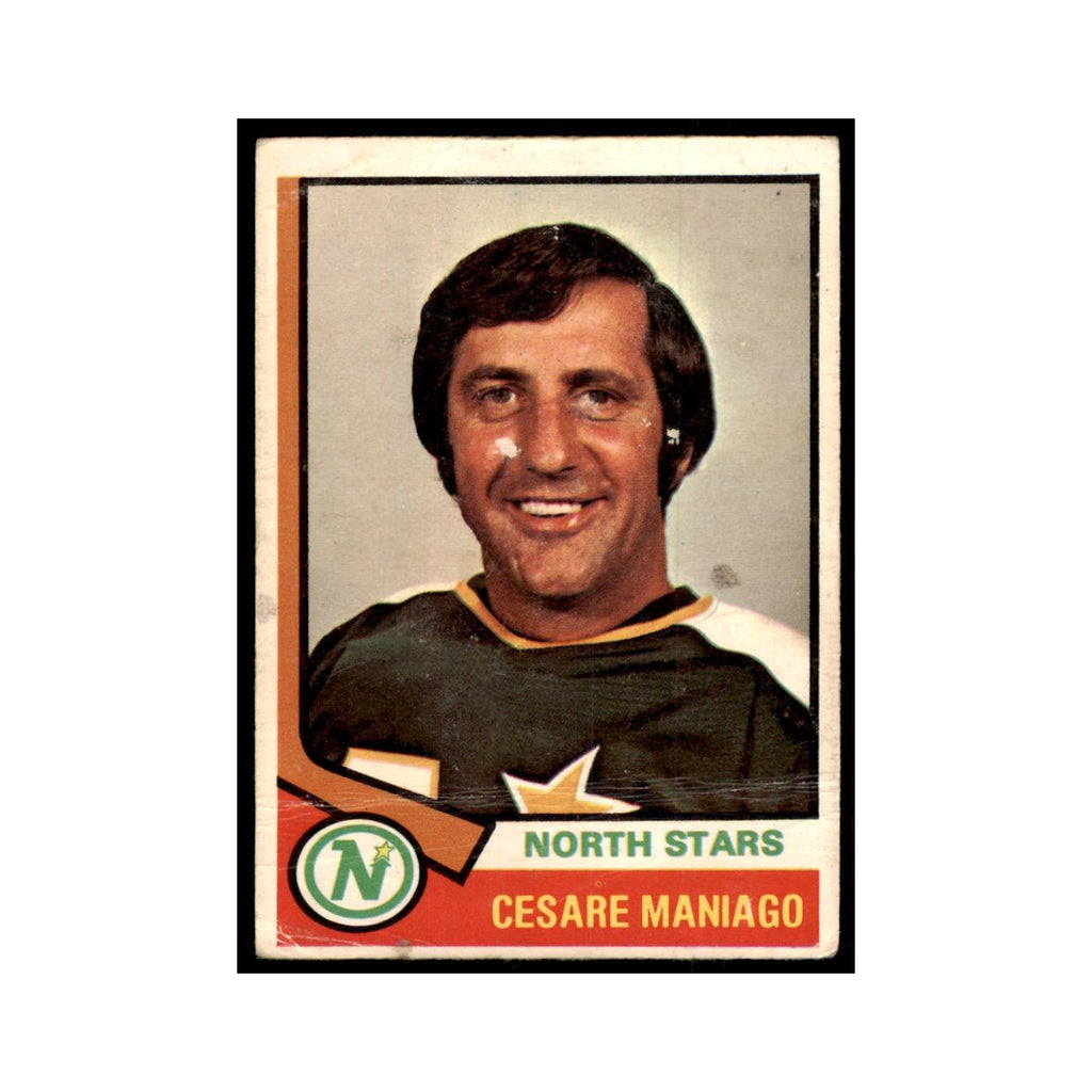1974 O-Pee-Chee Cesare Maniago (Damaged) Minnesota North Stars #26