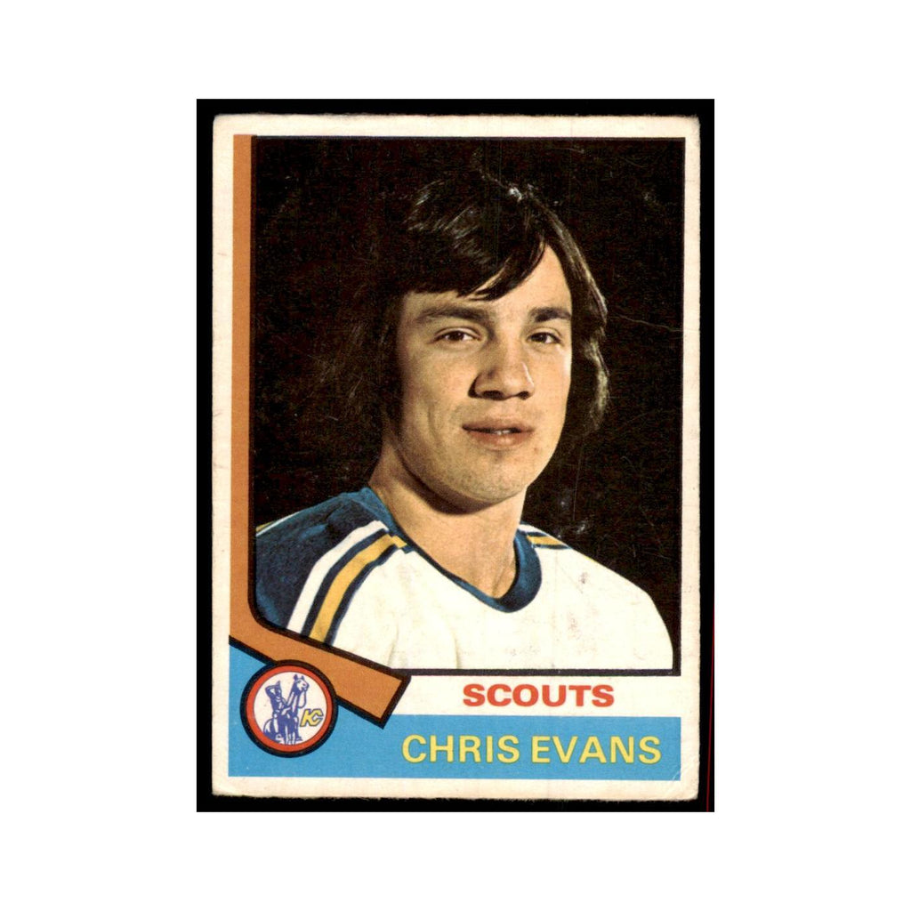 1974 O-Pee-Chee (damaged) Chris Evans Kansas City Scouts #59