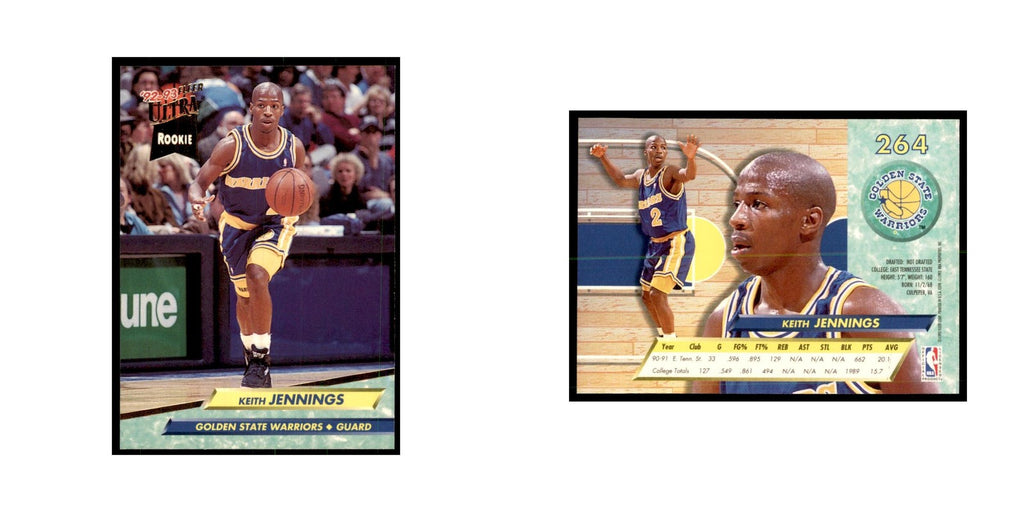 1992 Fleer Ultra Keith Jennings RC Basketball Cards #264